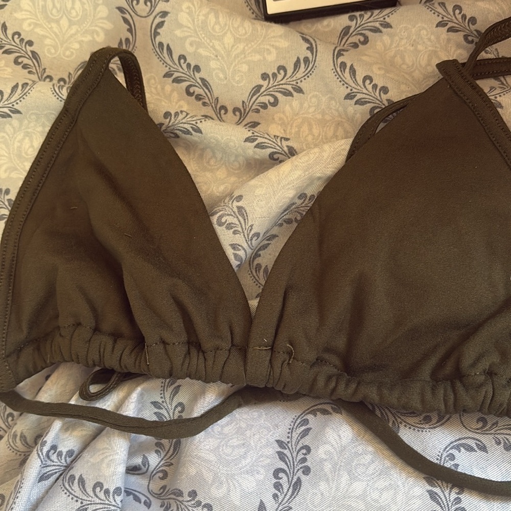 NWT Free People Sammi Greenish Bra - Picture 1 of 5